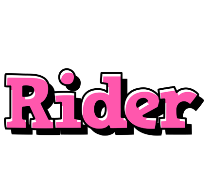 Rider girlish logo