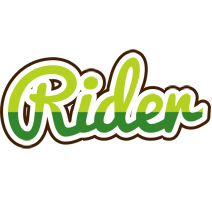 Rider golfing logo