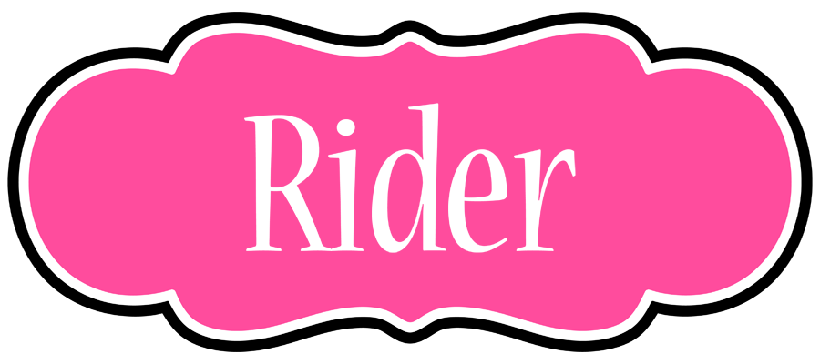Rider invitation logo