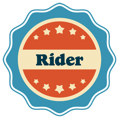 Rider labels logo