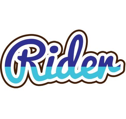 Rider raining logo