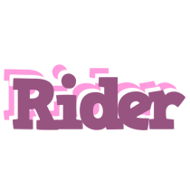 Rider relaxing logo