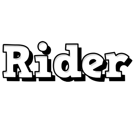 Rider snowing logo