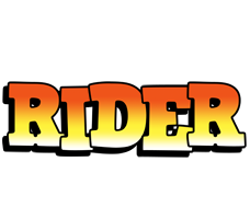 Rider sunset logo