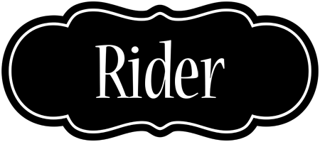 Rider welcome logo