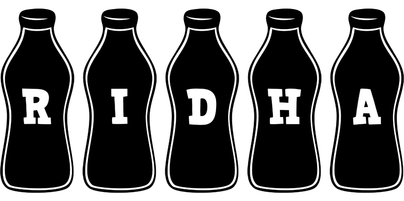 Ridha bottle logo