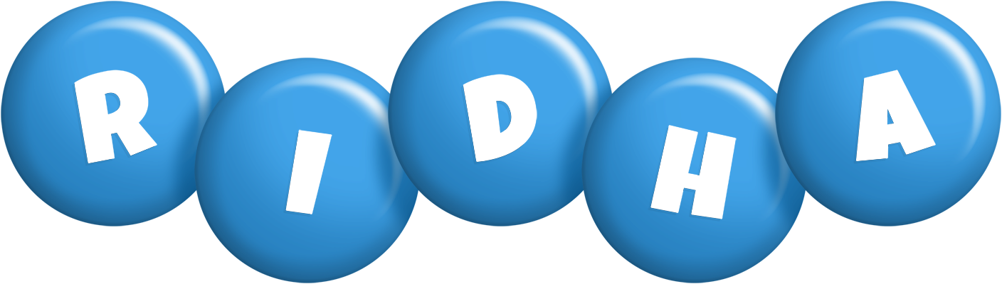 Ridha candy-blue logo