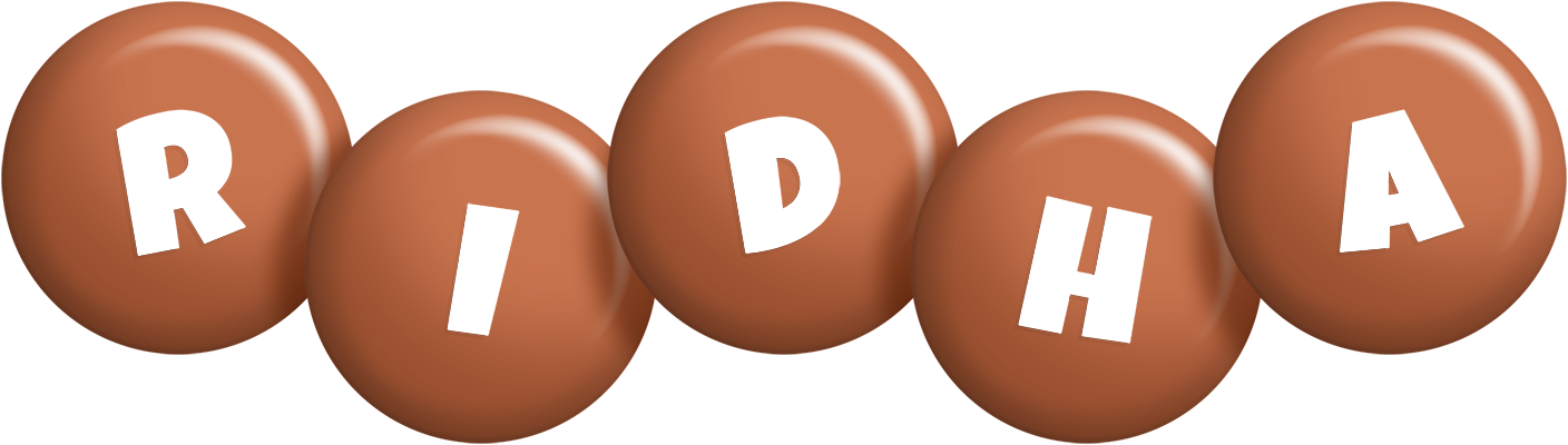 Ridha candy-brown logo