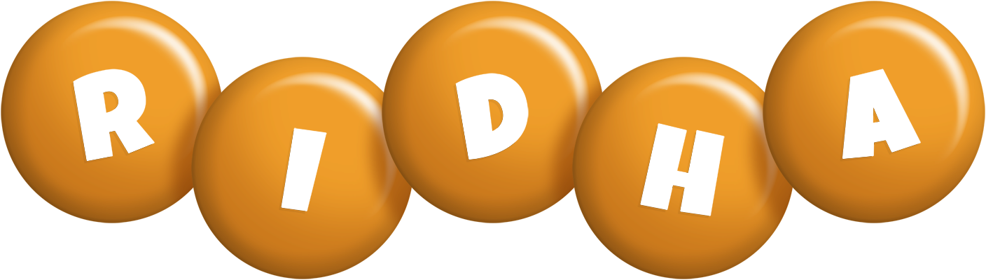 Ridha candy-orange logo