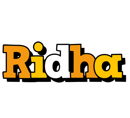 Ridha cartoon logo
