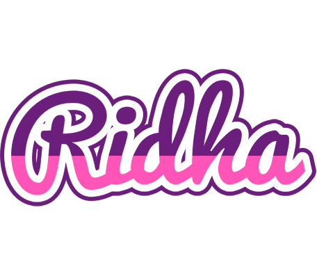 Ridha cheerful logo