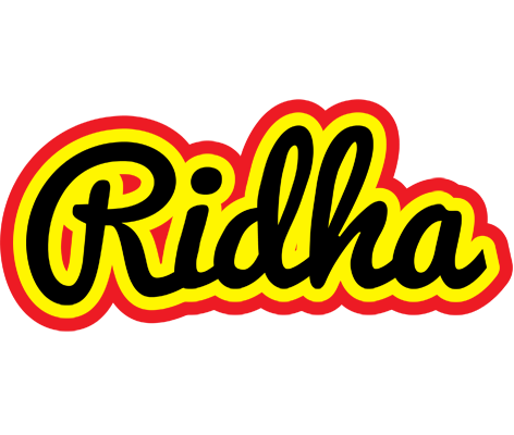 Ridha flaming logo