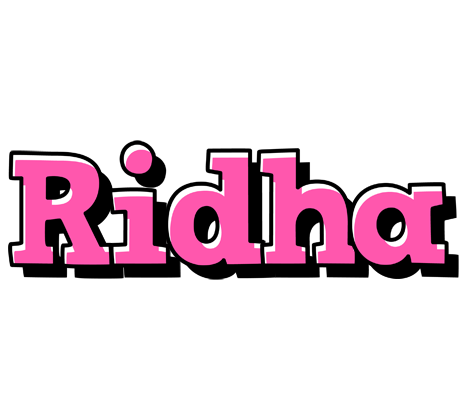 Ridha girlish logo