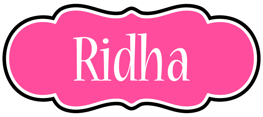 Ridha invitation logo