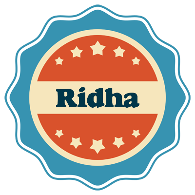 Ridha labels logo