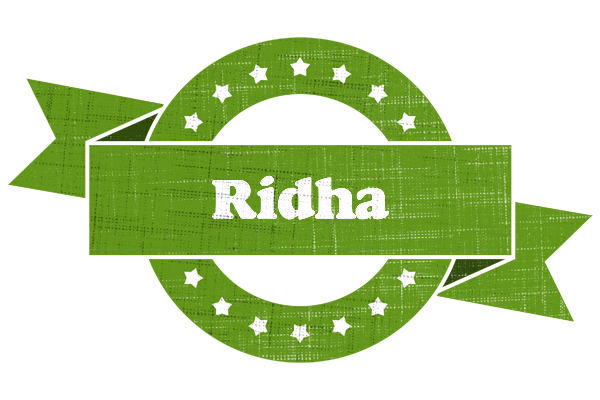 Ridha natural logo