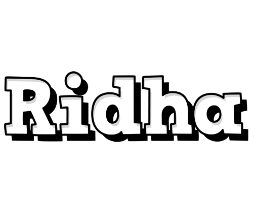 Ridha snowing logo