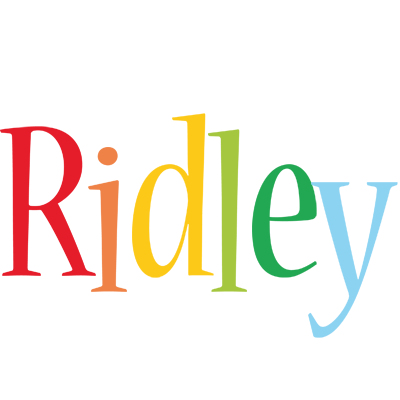 Ridley birthday logo