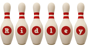 Ridley bowling-pin logo