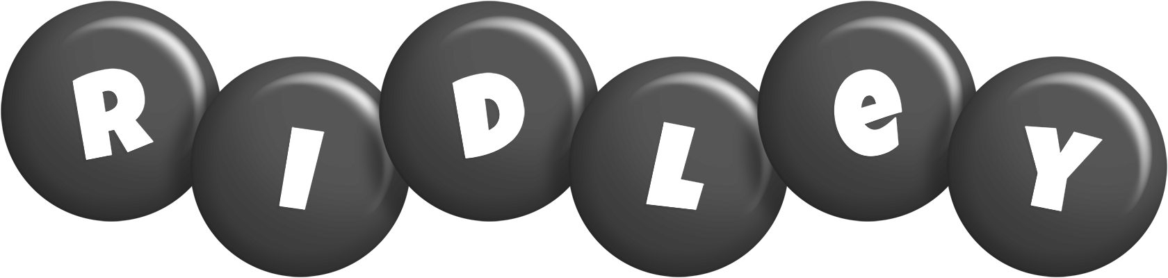 Ridley candy-black logo