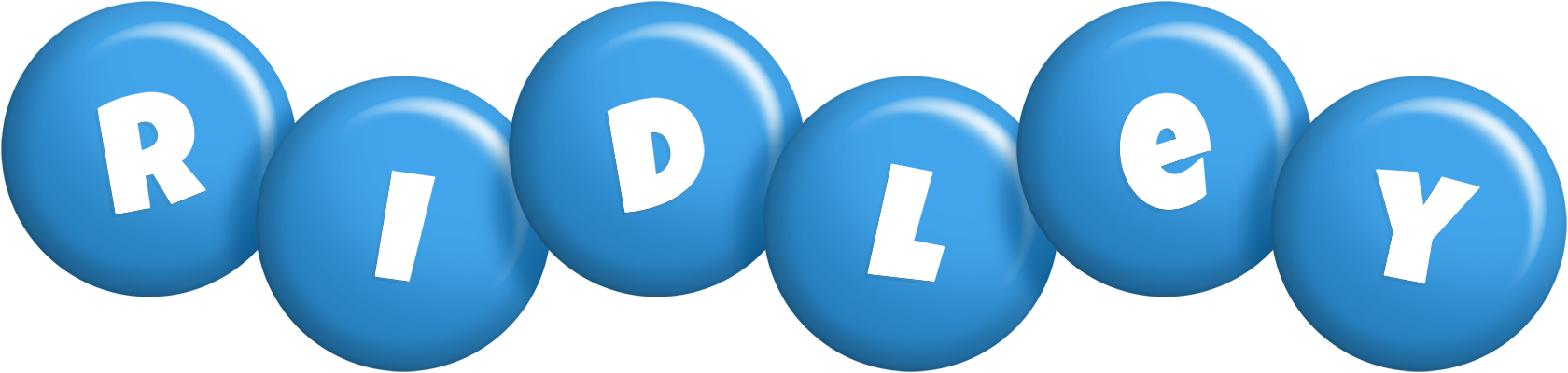 Ridley candy-blue logo