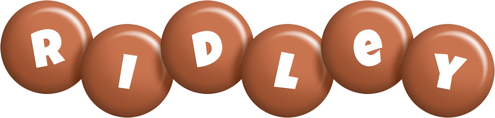 Ridley candy-brown logo