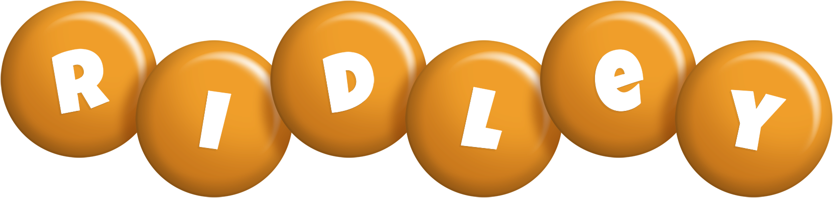 Ridley candy-orange logo