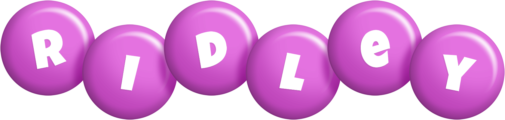Ridley candy-purple logo