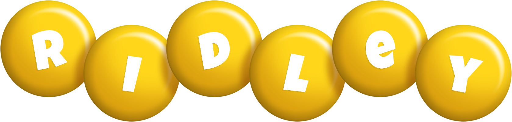 Ridley candy-yellow logo
