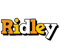 Ridley cartoon logo