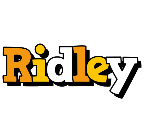Ridley cartoon logo