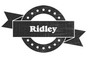 Ridley grunge logo