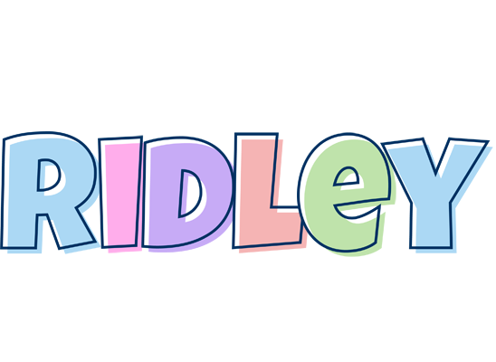 Ridley pastel logo