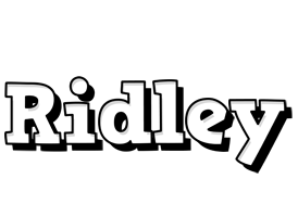 Ridley snowing logo