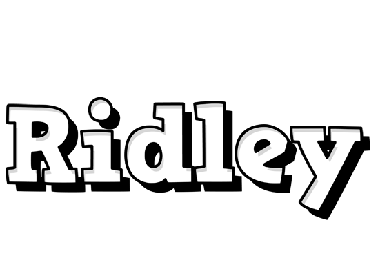Ridley snowing logo