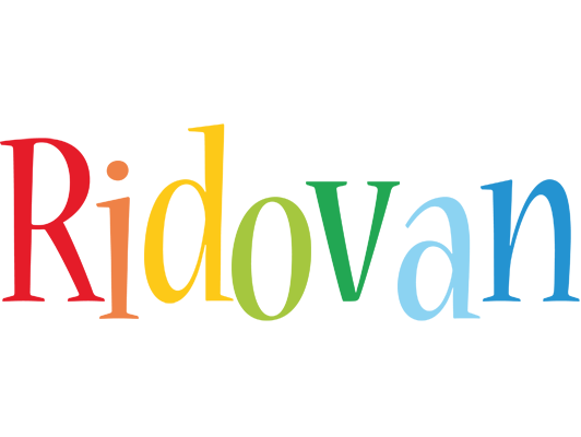 Ridovan birthday logo