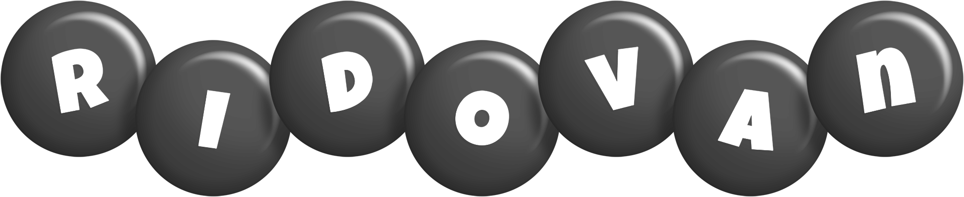 Ridovan candy-black logo