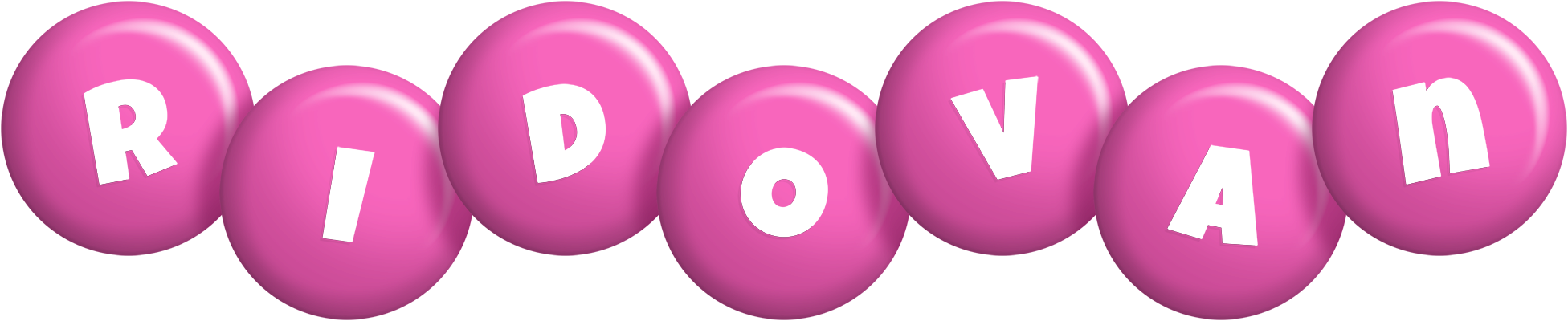 Ridovan candy-pink logo