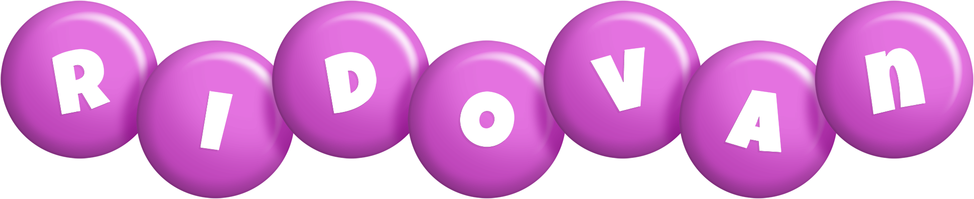 Ridovan candy-purple logo