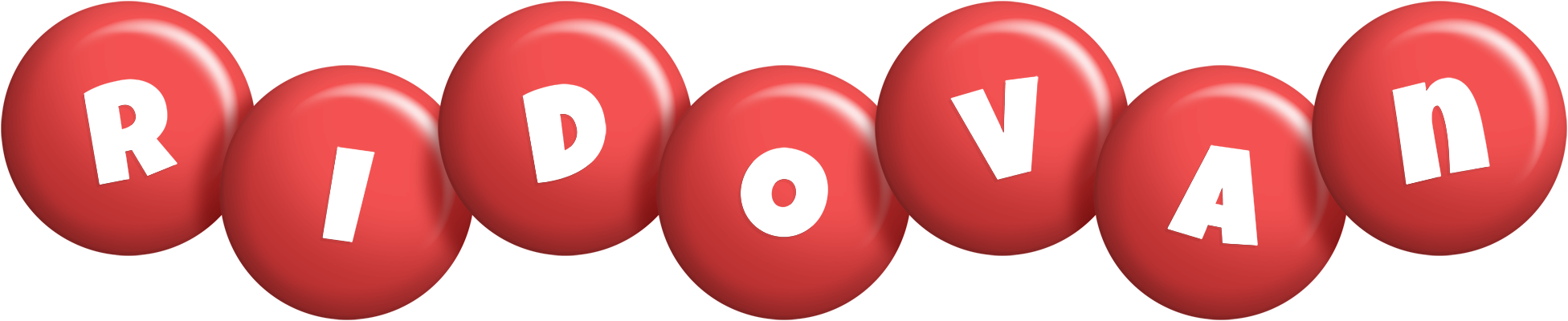 Ridovan candy-red logo