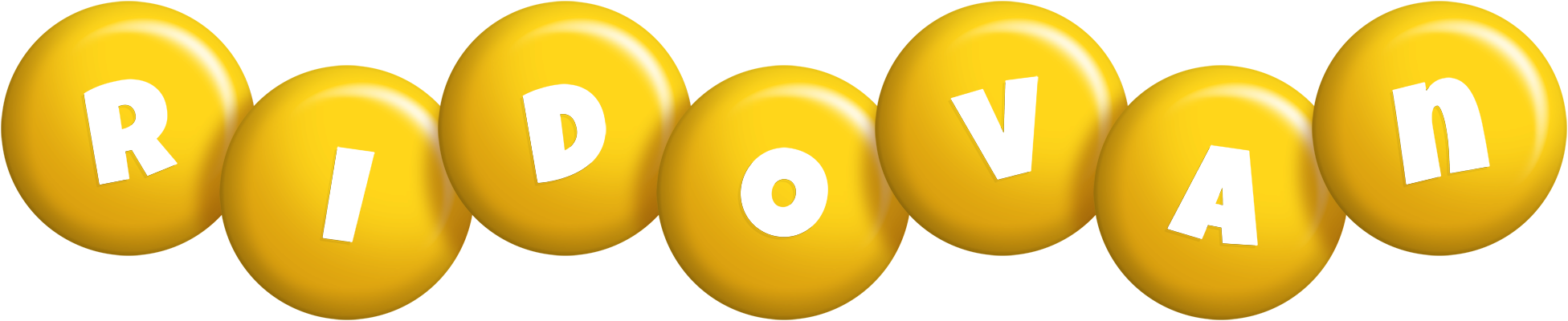 Ridovan candy-yellow logo