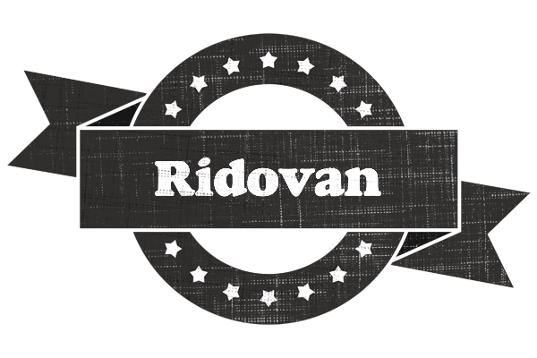 Ridovan grunge logo