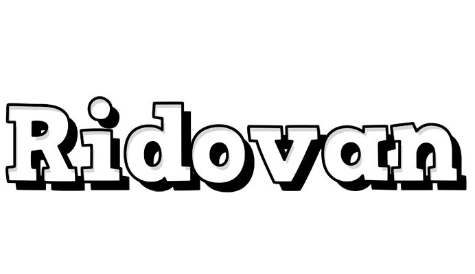Ridovan snowing logo