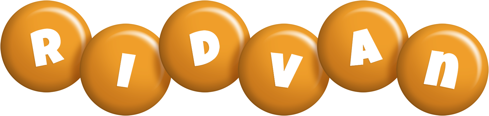 Ridvan candy-orange logo