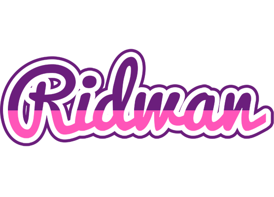Ridwan cheerful logo