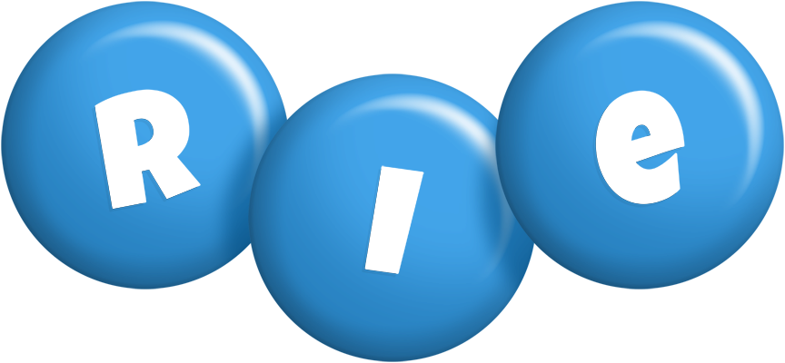 Rie candy-blue logo