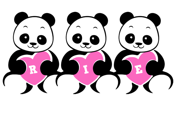 Rie love-panda logo
