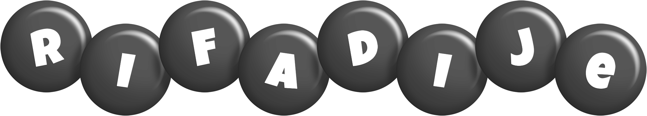 Rifadije candy-black logo