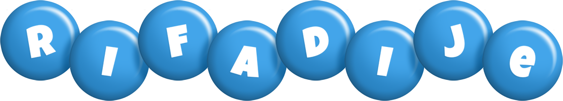 Rifadije candy-blue logo