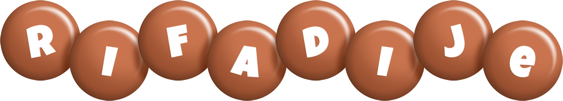 Rifadije candy-brown logo